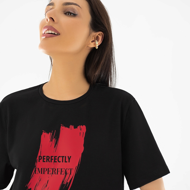 Футболка Следи за движением (star). Состав: 95% хлопок, 5% эластан