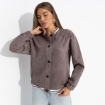 Бомбер Любуйся мной (коричневый). Состав: 92% полиэстер, 8% спандекс