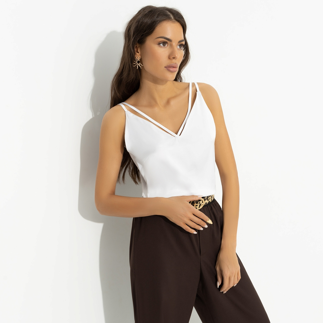 Создана для поцелуев (белая). Купить женский Топ оптом от производителя.