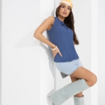 Блуза Легкое настроение (blue). Состав: 70% хлопок, 30% вискоза