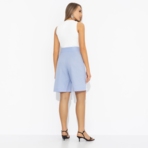 Шорты Чары стиля (голубые). Состав: 40% полиэстер, 27% вискоза, 23% лён, 10% хлопок