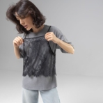 Футболка Модный тандем (2 в 1). Состав: 75% полиэстер, 20% вискоза, 5% спандекс