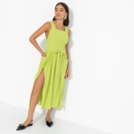 Сарафан Захватывающе стильная (лайм). Состав: 100% п/э