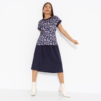 Комплект с юбкой Молодая и привлекательная (2 в 1, индиго). Состав: 95% п/а, 5% эластан