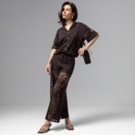 Кюлоты Больше, чем просто стиль (горький шоколад). Состав: 65% п/э, 30% вискоза, 5% спандекс