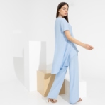 Брючный комплект Модные тенденции (2 в 1, с брошкой). Состав: 100 % вискоза