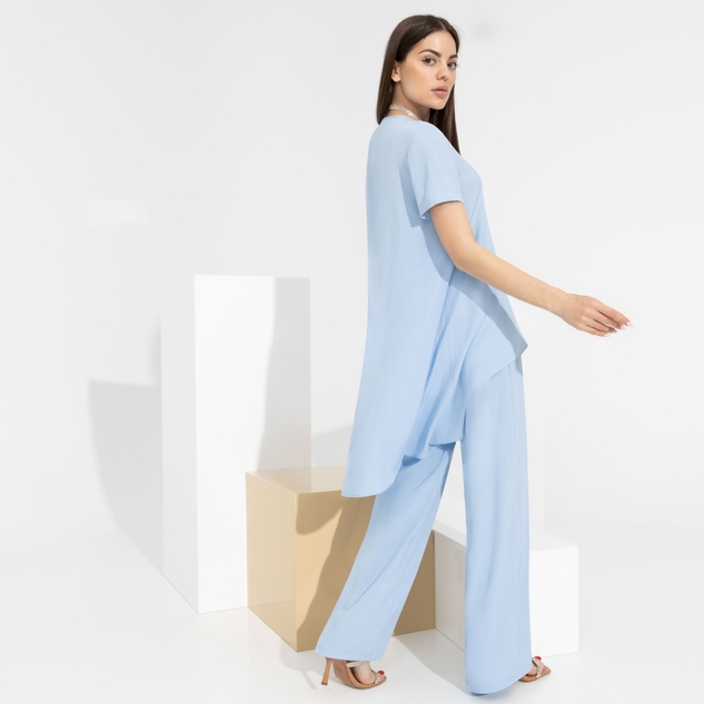 Брючный комплект Модные тенденции (2 в 1, с брошкой) 