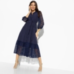 Платье На вес золота (blue elegant, с поясом). Состав: 95% п/э, 5% спандекс