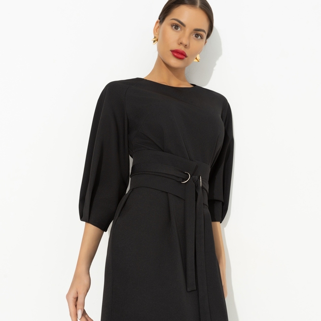 Платье Интересный подход (черный) 