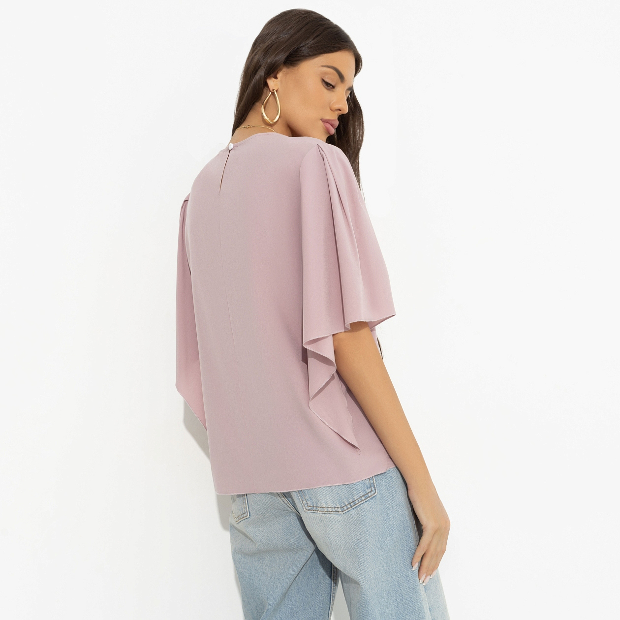 Блуза Значение моды. Состав: 95% п/э, 5% эластан