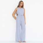 Комбинезон Проникновение в образ (полоска, с поясом). Состав: 55% хлопок, 45% полиэстер