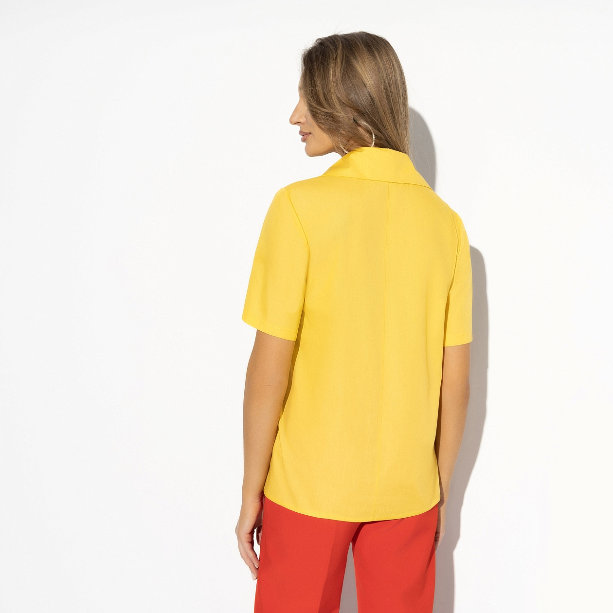 Блуза Элегантный замысел. Состав: 65% хлопок, 30% п/э, 5% эластан