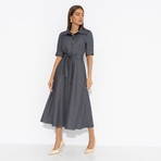 Платье День обещает быть стильным (с поясом). Состав: 75% полиэстер, 20% вискоза, 5% эластан