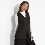 Налёт драмы (чёрный). Состав: 60% полиэстер, 37% вискоза, 3% спандекс