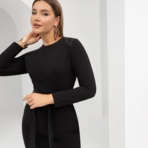 Платье-футляр Встреча с судьбой (с поясом). Состав: 95% п/э, 5% эластан