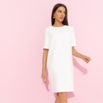 Платье Виртуальные будни (white). Состав: 60% полиэстер, 37% вискоза, 3% спандекс