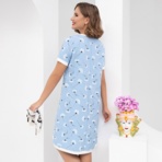 Платье Игра воображения (нежные цветы). Состав: 80% п/э, 15% лен, 5% эластан