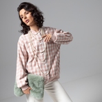 Бомбер Движение вперед (розовый). Состав: 60% полиэстер, 20% вискоза, 15% акрил, 5% хлопок