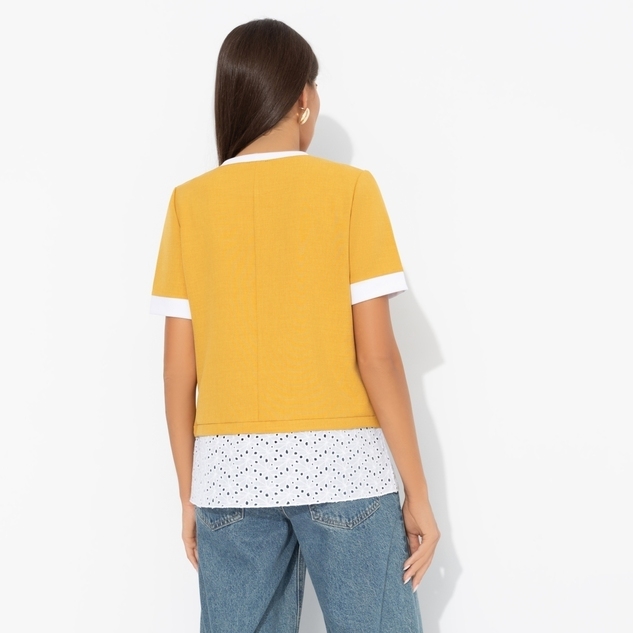 Футболка Романтика с перчинкой (горчичная) 