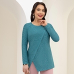 Блуза Живем красотой. Состав: 65% п/э, 30% вискоза, 5% эластан