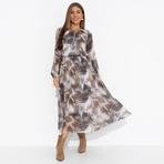 Платье Летящие мгновения (grey). Состав: 100% п/э