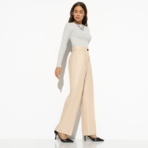 Брюки Модный захват (beige). Состав: 55% п/у волокно, 45% полиэстер