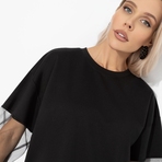 Футболка Модный бунт. Состав: 65% п/э, 30% вискоза, 5% стрейч