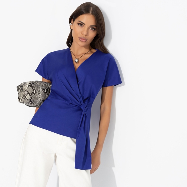 Блуза Откройся желаниям (синяя) 