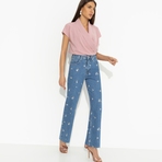 Блуза На пике изящества (розовая). Состав: 95% полиэстер, 5% эластан