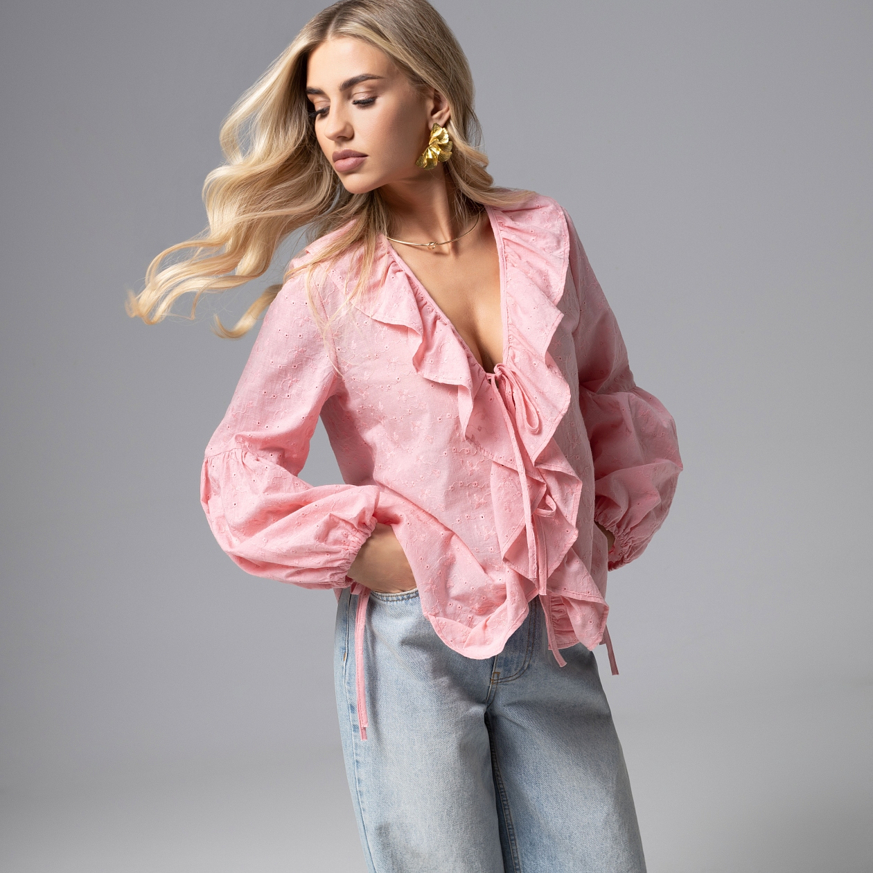 Блуза Пленительная грация. Состав: 100% хлопок