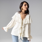 Блуза Чистый Vogue. Состав: 75% п/э, 23% вискоза, 2% спандекс