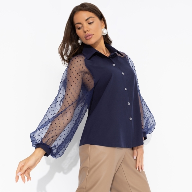 Блуза Теория красоты (синяя туманность) 