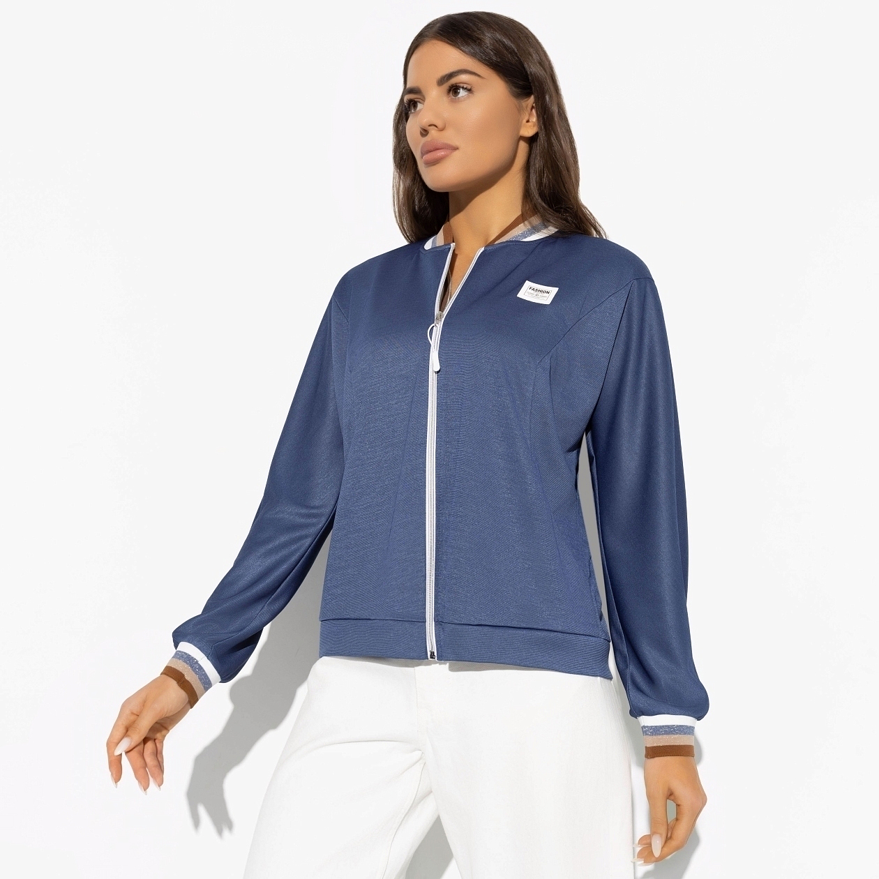 Бомбер Поверь в мечту (тренд). Состав: 65% п/э, 30% вискоза, 5% спандекс