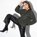 Бомбер Стильный аккорд (грин). Состав: 50% хлопок, 49% акрил, 1% металлизированная нить