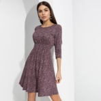 Платье Стильный офис (violet). Состав: 65% хлопок, 35% спандекс