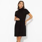 Платье Словно впервые (black). Состав: 75% нейлон, 22% хлопок, 3% спандекс