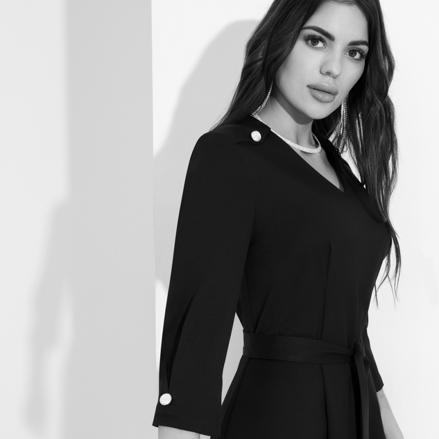 Платье Эффектное появление (с поясом) 