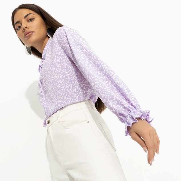 Блуза В лучшей роли (сиреневый) 