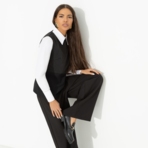 Блуза Кейт Мосс отдыхает (black). Состав: 96% п/э, 4% эластан