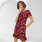 Платье Фантазийный перелив (яркая). Состав: 95% полиэстер, 5% эластан