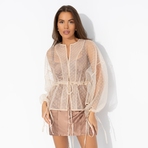 Жакет Вершина восхищения (молочный). Состав: 100% полиэстер