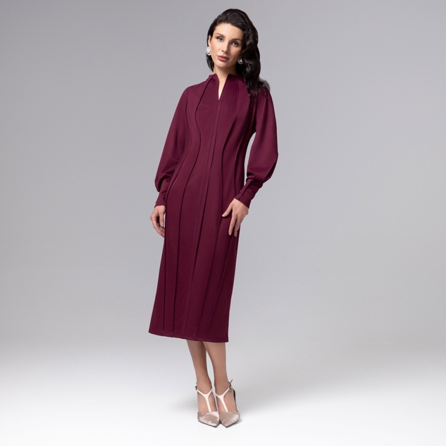 Платье-футляр Больше, чем просто платье (винное) 