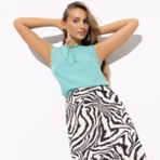 Блуза Легкое настроение (минт). Состав: 97% полиэстер, 3% спандекс