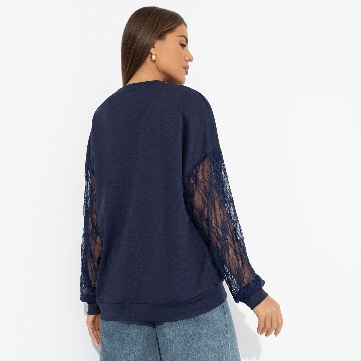 Роскошь без пафоса (синий). Состав: 65% п/э, 30% вискоза, 5% спандекс