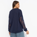 Роскошь без пафоса (синий). Состав: 65% п/э, 30% вискоза, 5% спандекс