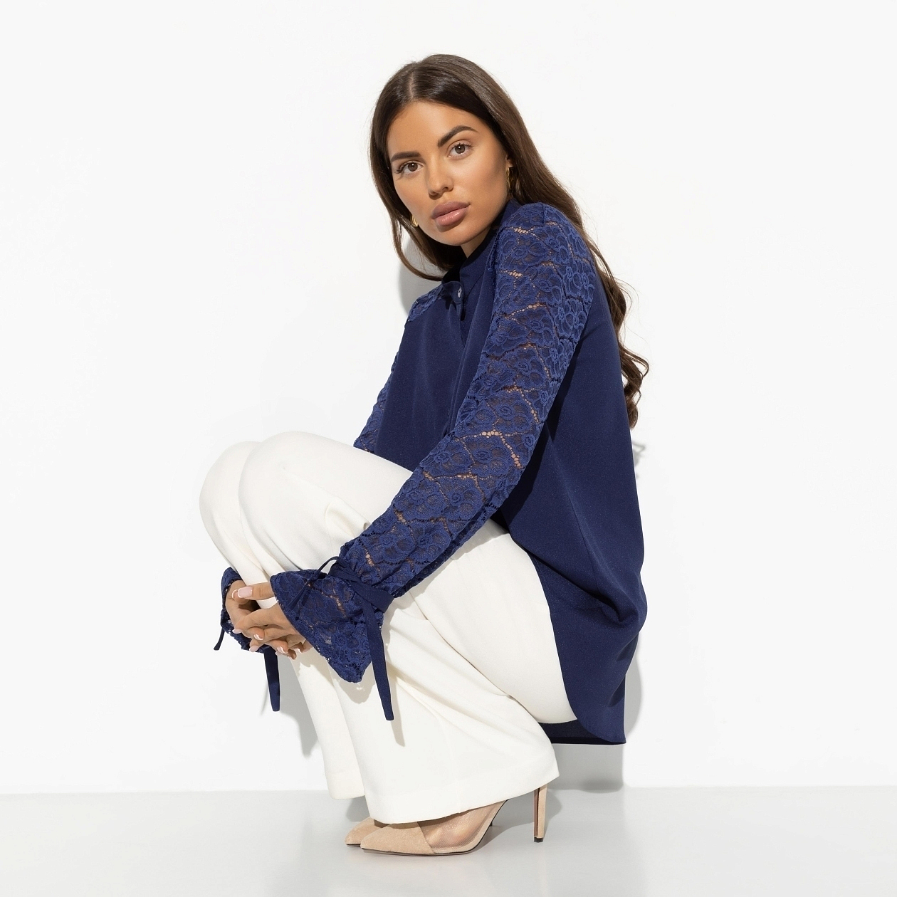 Блуза Божественная леди (glam). Состав: 95% п/а, 5% спандекс