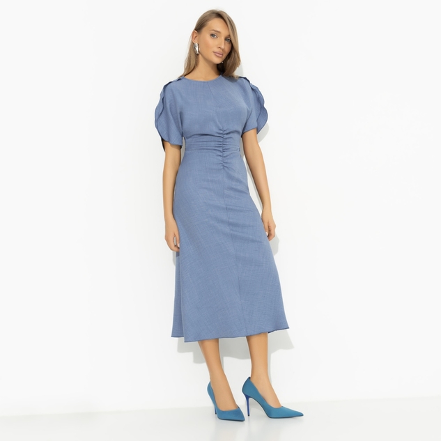 Платье Прямое попадание (голубое)