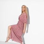 Платье Цветущая сказка (с поясом). Состав: 100% п/э