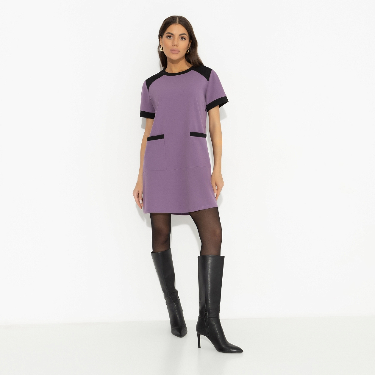 Платье За день до отпуска (lilac). Состав: 95% п/э, 5% спандекс