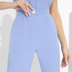 Брюки Деловые аккорды (небесный шик). Состав: 60% полиэстер, 37% вискоза, 3% спандекс